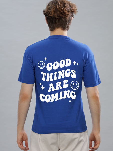 Good Things Are Coming Men’s Premium Cotton Oversized Baggy Fit T-Shirt