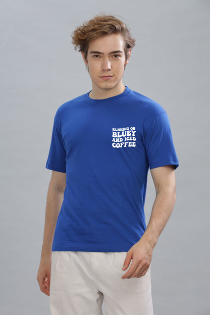 Running on Bluey and Iced Coffee Men's T-Shirt | Comfortable & Stylish
