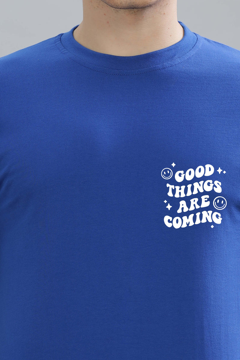 Good Things Are Coming Men’s Premium Cotton Oversized Baggy Fit T-Shirt