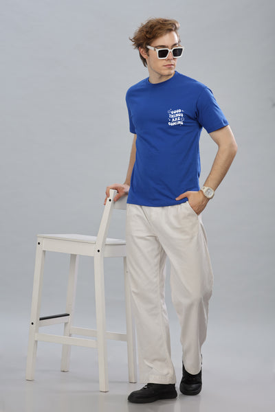 Good Things Are Coming Men’s Premium Cotton Oversized Baggy Fit T-Shirt