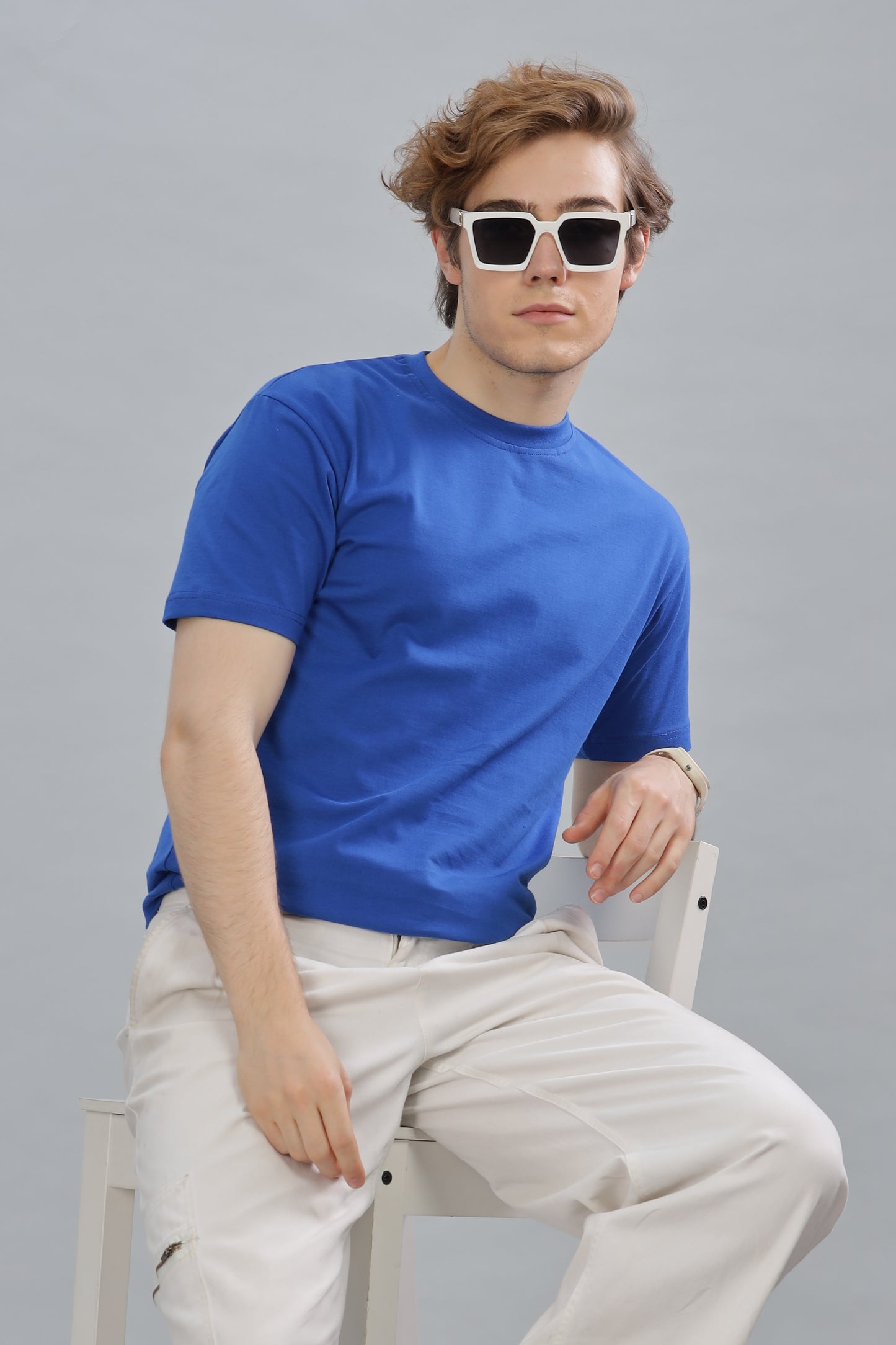 Men’s Plain Premium Cotton Oversized baggy Fit T-Shirt