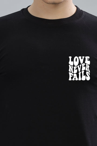 Love Never Fails Men’s Soft & Cozy Fabric Full Sleeve Sweatshirt