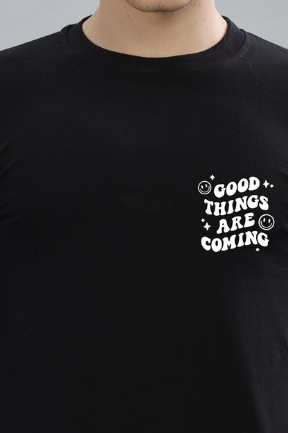 Good Things Are Coming Premium Cotton Men's Full Sleeve Sweatshirt