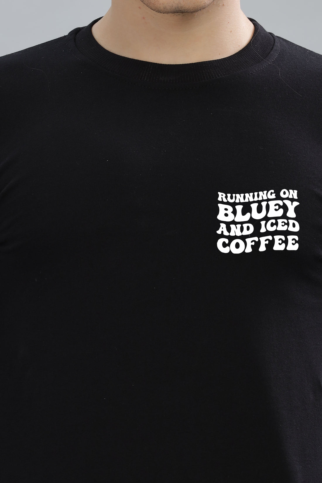 Running on Bluey and Iced Coffee Men's Sweatshirt | Super Soft Cotton