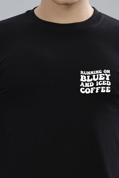 Running on Bluey and Iced Coffee Men's Sweatshirt | Super Soft Cotton