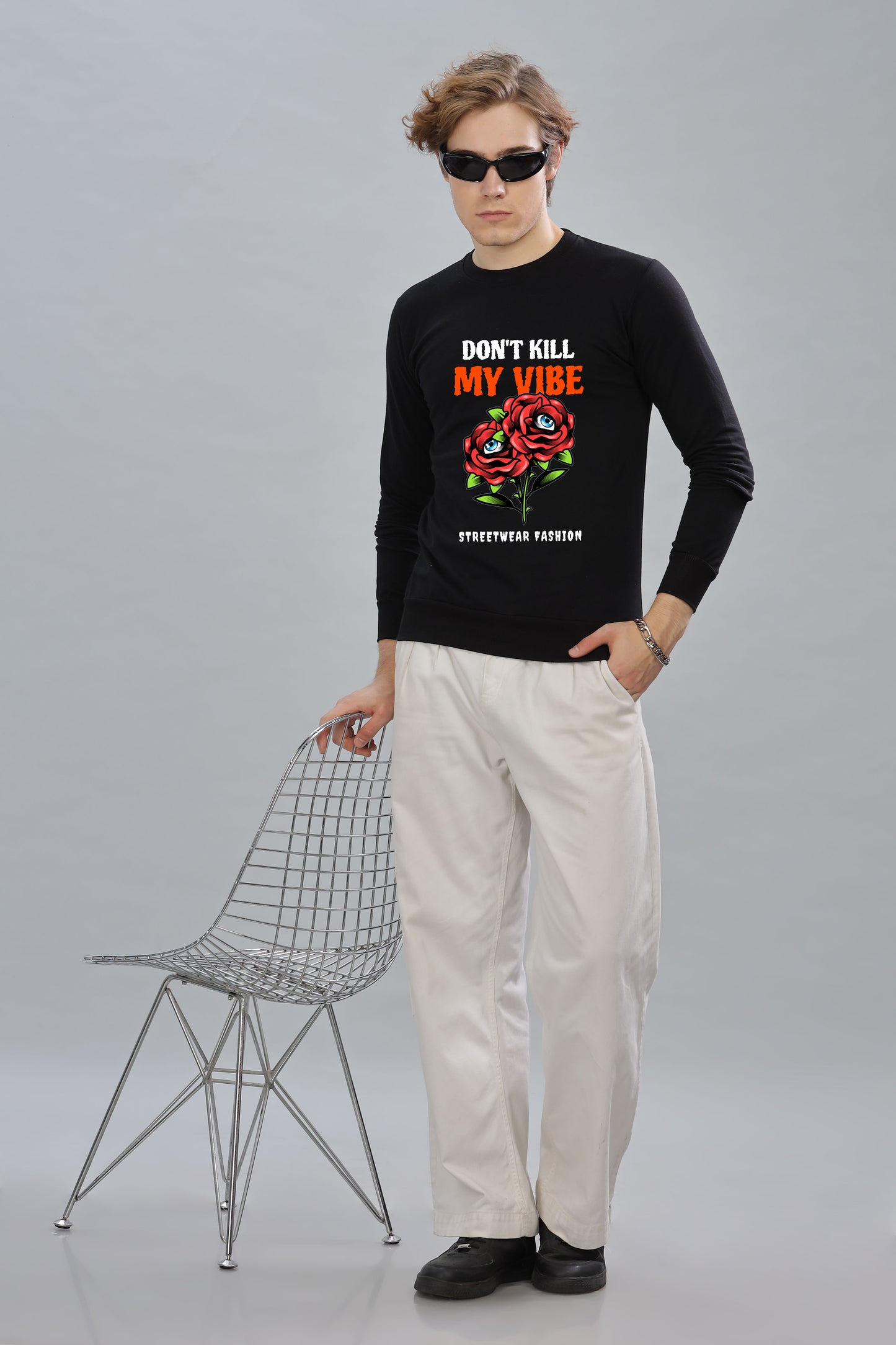 Men’s Full Sleeve Premium Pure Cotton Printed Sweatshirt