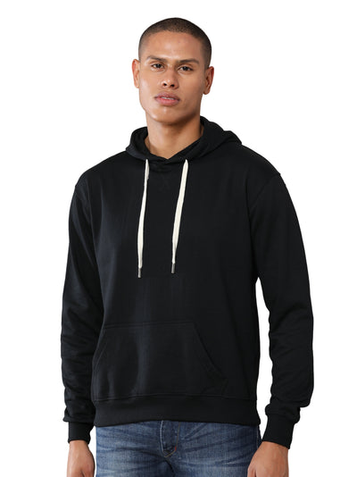 Men Plain Solid Pullover Hooded Hoodie Sweatshirt with 2 Kangaroo Pockets