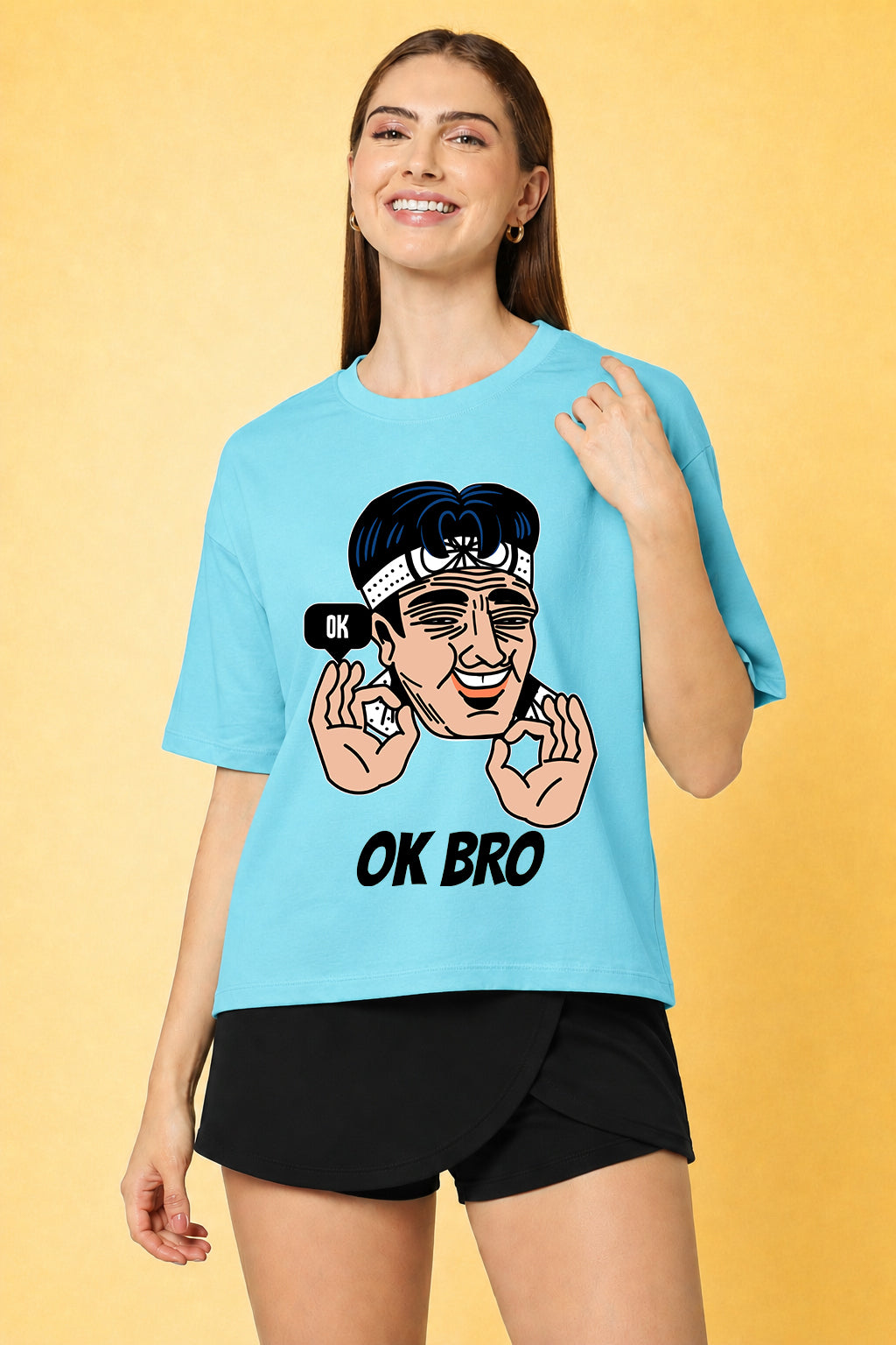 OK Bro Oversized Baggy Loose Fit T-Shirt