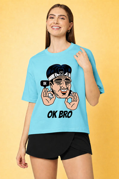 OK Bro Oversized Baggy Loose Fit T-Shirt