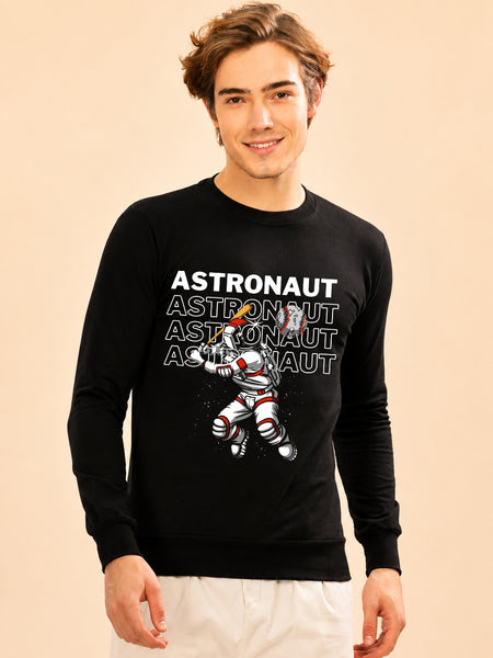 Faltu.co Astronout 2 Printed Men’s Full Sleeve Premium Pure Cotton Sweatshirt