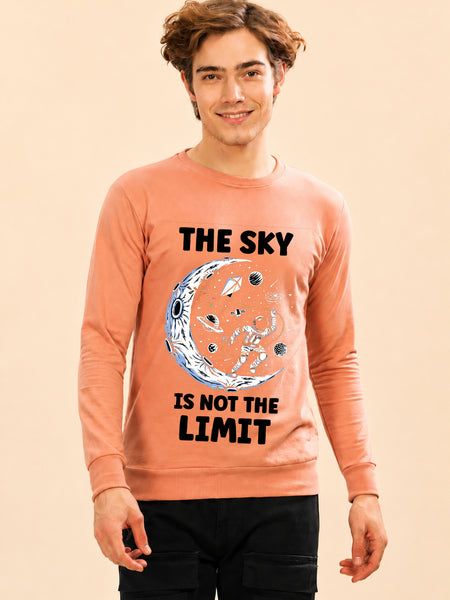 Faltu.co The Sky Is The Limit Printed Men’s Full Sleeve Premium Pure Cotton Sweatshirt