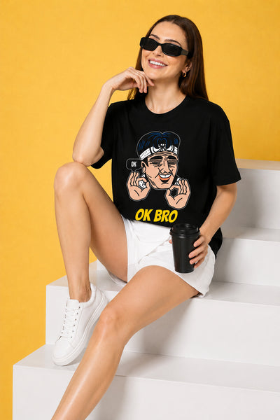 OK Bro Oversized Baggy Loose Fit T-Shirt