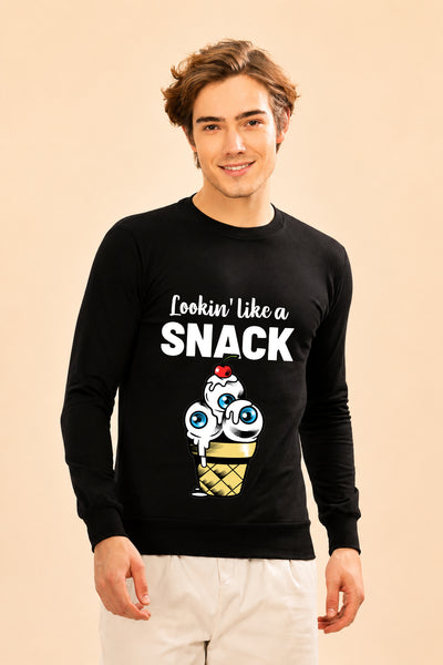 Looking Like A Snack Printed Men’s Full Sleeve Premium Pure Cotton Sweatshirt