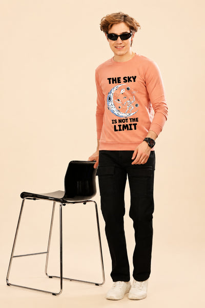 Faltu.co The Sky Is The Limit Printed Men’s Full Sleeve Premium Pure Cotton Sweatshirt