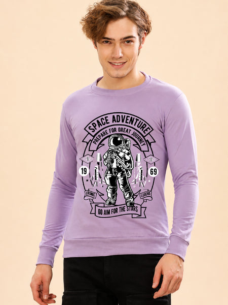 Faltu.co Space Adventure Printed Men’s Full Sleeve Premium Pure Cotton Sweatshirt