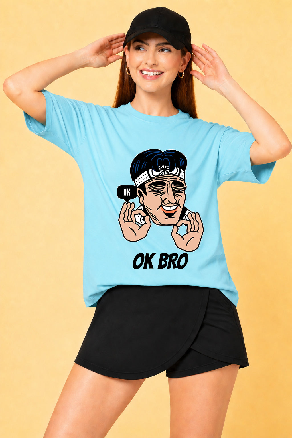 OK Bro Oversized Baggy Loose Fit T-Shirt