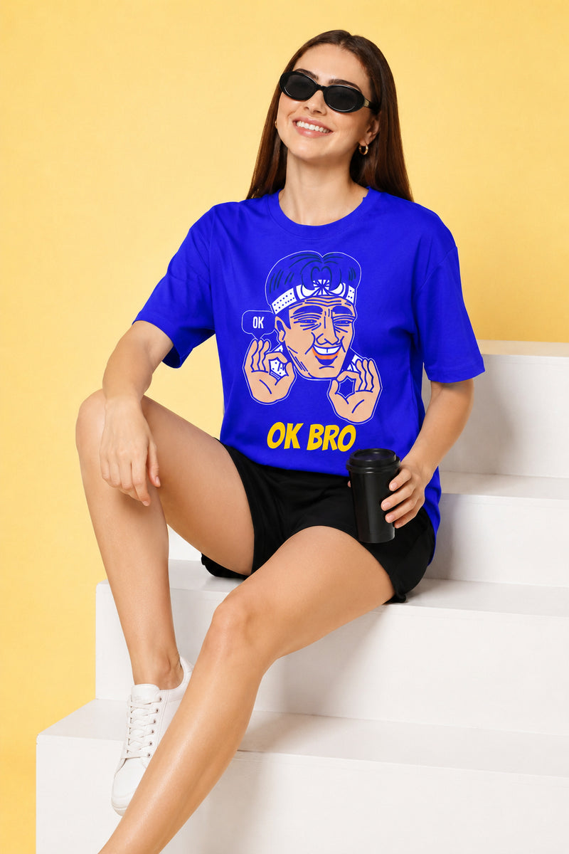 OK Bro Oversized Baggy Loose Fit T-Shirt
