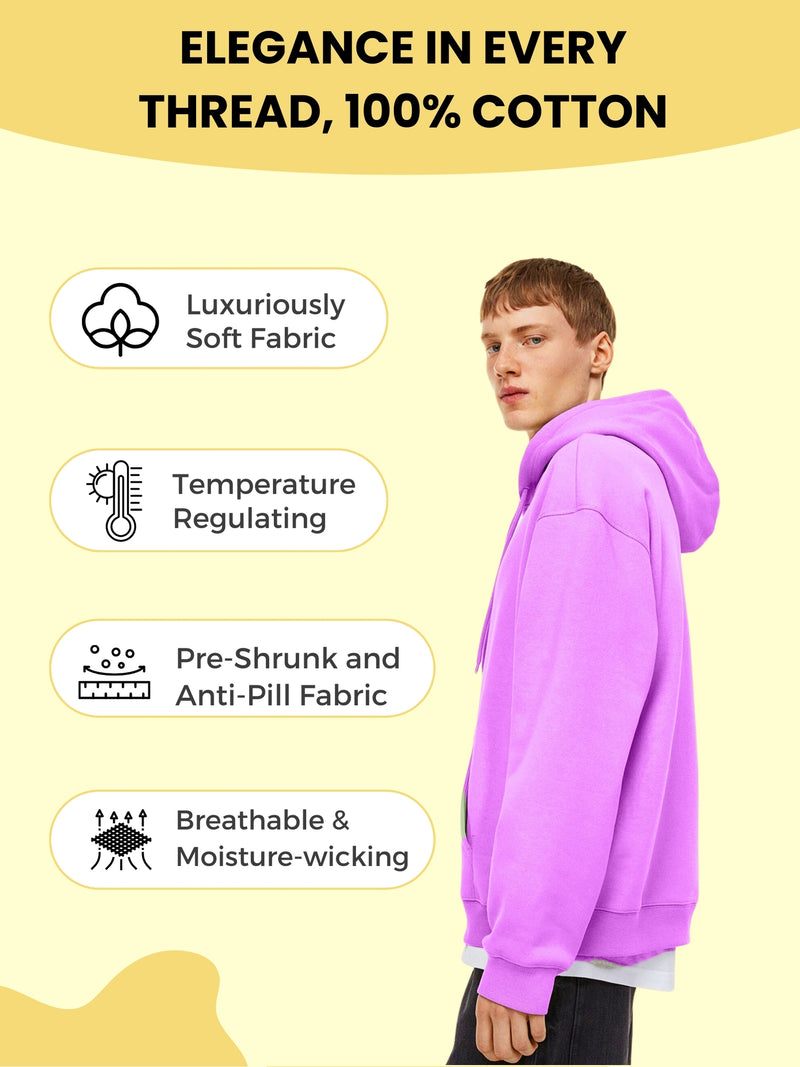 Men Plain Solid Pullover Hooded Hoodie Sweatshirt with 2 Kangaroo Pockets