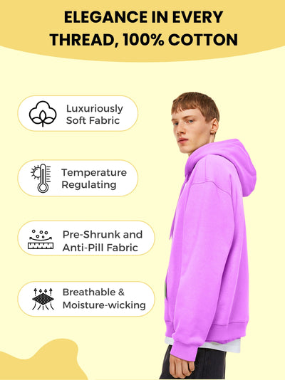 Men Plain Solid Pullover Hooded Hoodie Sweatshirt with 2 Kangaroo Pockets