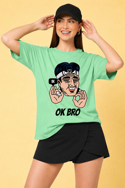 OK Bro Oversized Baggy Loose Fit T-Shirt