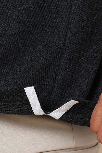 Charcoal Melange Eco-Friendly Men’s Casual Wear Sustainable Polo T-Shirt