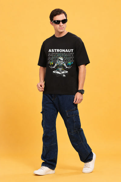 Faltu.co Astrnout Men’s Printed Oversized Baggy Fit Rich Soft Cotton Fabric T-shirt