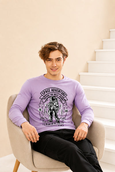 Faltu.co Space Adventure Printed Men’s Full Sleeve Premium Pure Cotton Sweatshirt