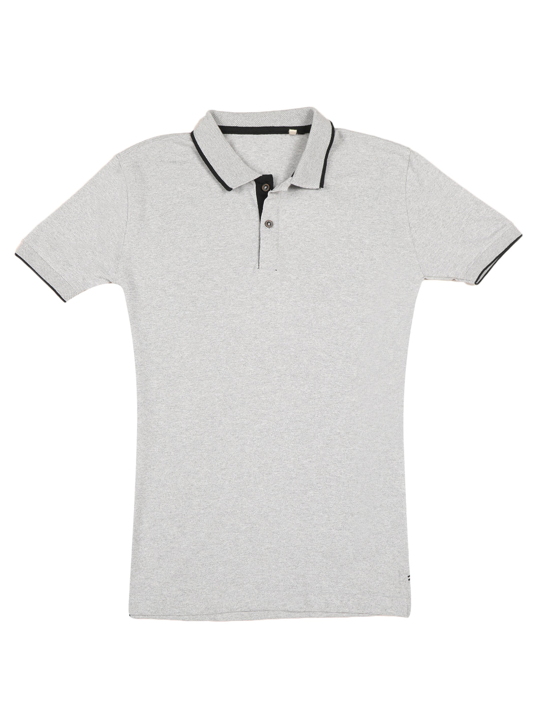 Sustainable Heather Grey Men's Premium Polo T-Shirt | Eco-Friendly Casual Wear