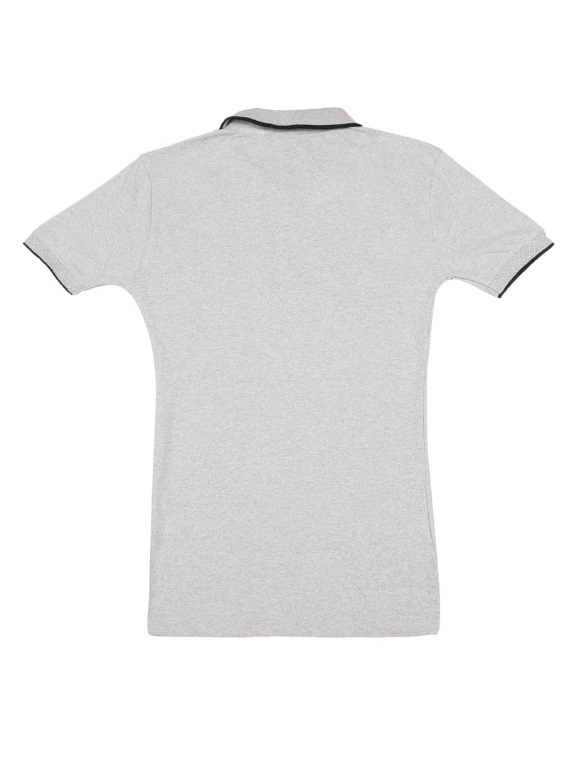 Sustainable Heather Grey Men's Premium Polo T-Shirt | Eco-Friendly Casual Wear
