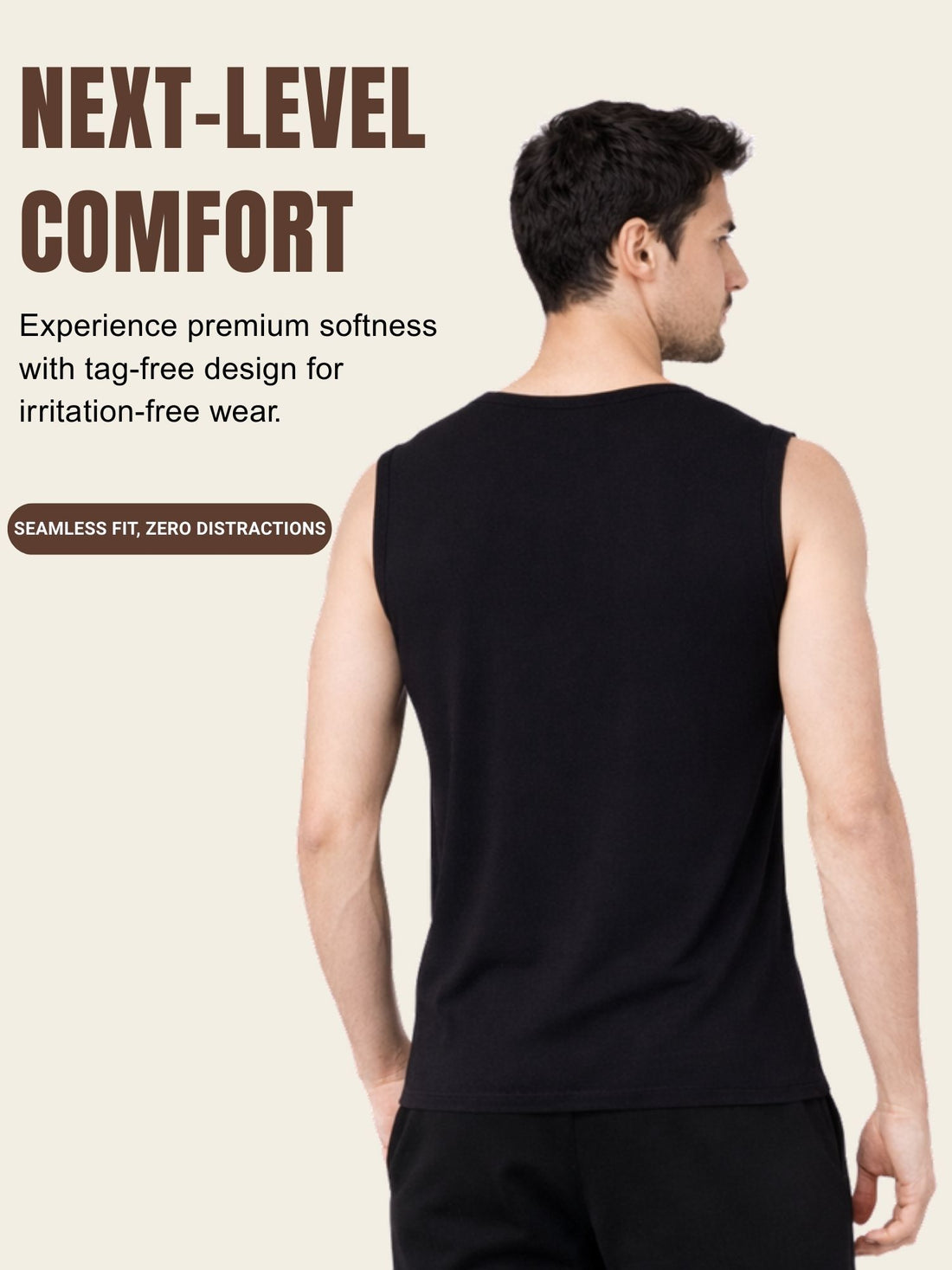 Faltu.co Men Cotton Gym Vest Breathable Sleeveless Sando