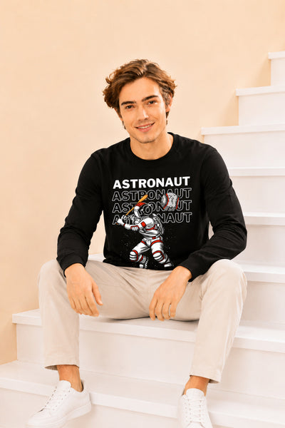Faltu.co Astronout 2 Printed Men’s Full Sleeve Premium Pure Cotton Sweatshirt