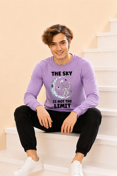 Faltu.co The Sky Is The Limit Printed Men’s Full Sleeve Premium Pure Cotton Sweatshirt