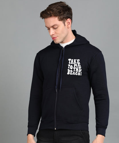 Take Me too The Beach Back Printed Women Hooded Hoodies with 2 Kangaroo Pockets