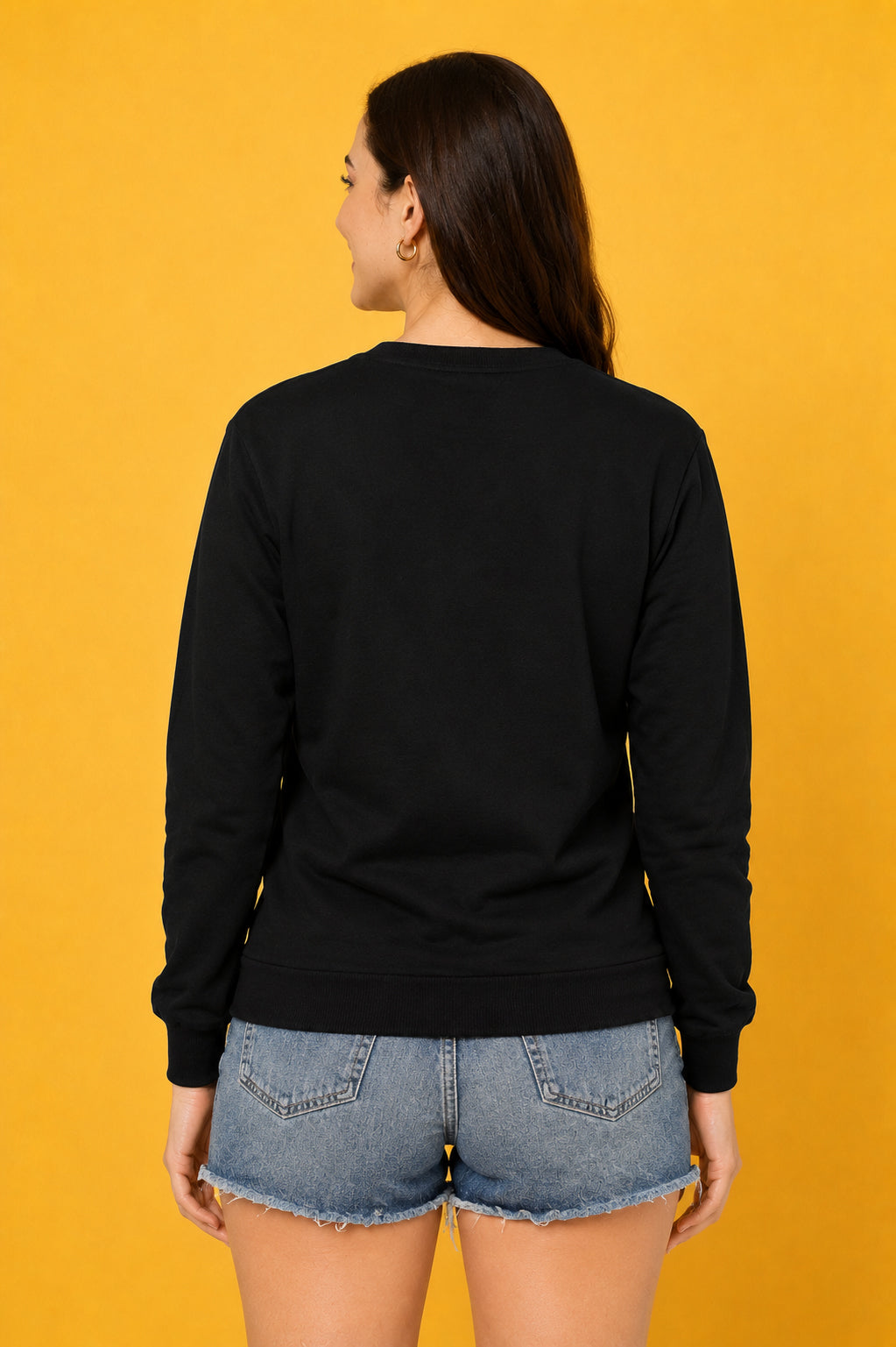 Women’s Solid Prefect Comfortable Full Sleeve Soft & Cozy Feel Sweatshirt