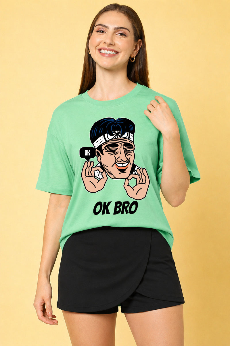 OK Bro Oversized Baggy Loose Fit T-Shirt