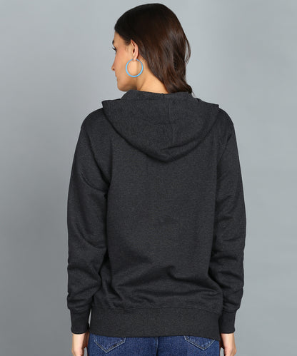 Women’s Plain Zipper Hooded Hoodie Stylish & Comfortable