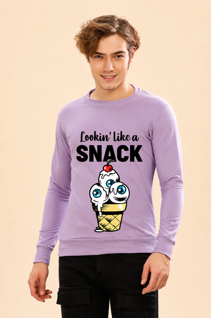 Looking Like A Snack Printed Men’s Full Sleeve Premium Pure Cotton Sweatshirt