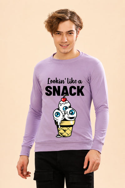 Looking Like A Snack Printed Men’s Full Sleeve Premium Pure Cotton Sweatshirt