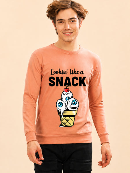 Looking Like A Snack Printed Men’s Full Sleeve Premium Pure Cotton Sweatshirt