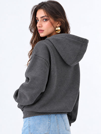 Women’s Plain Zipper Hooded Hoodie Stylish & Comfortable