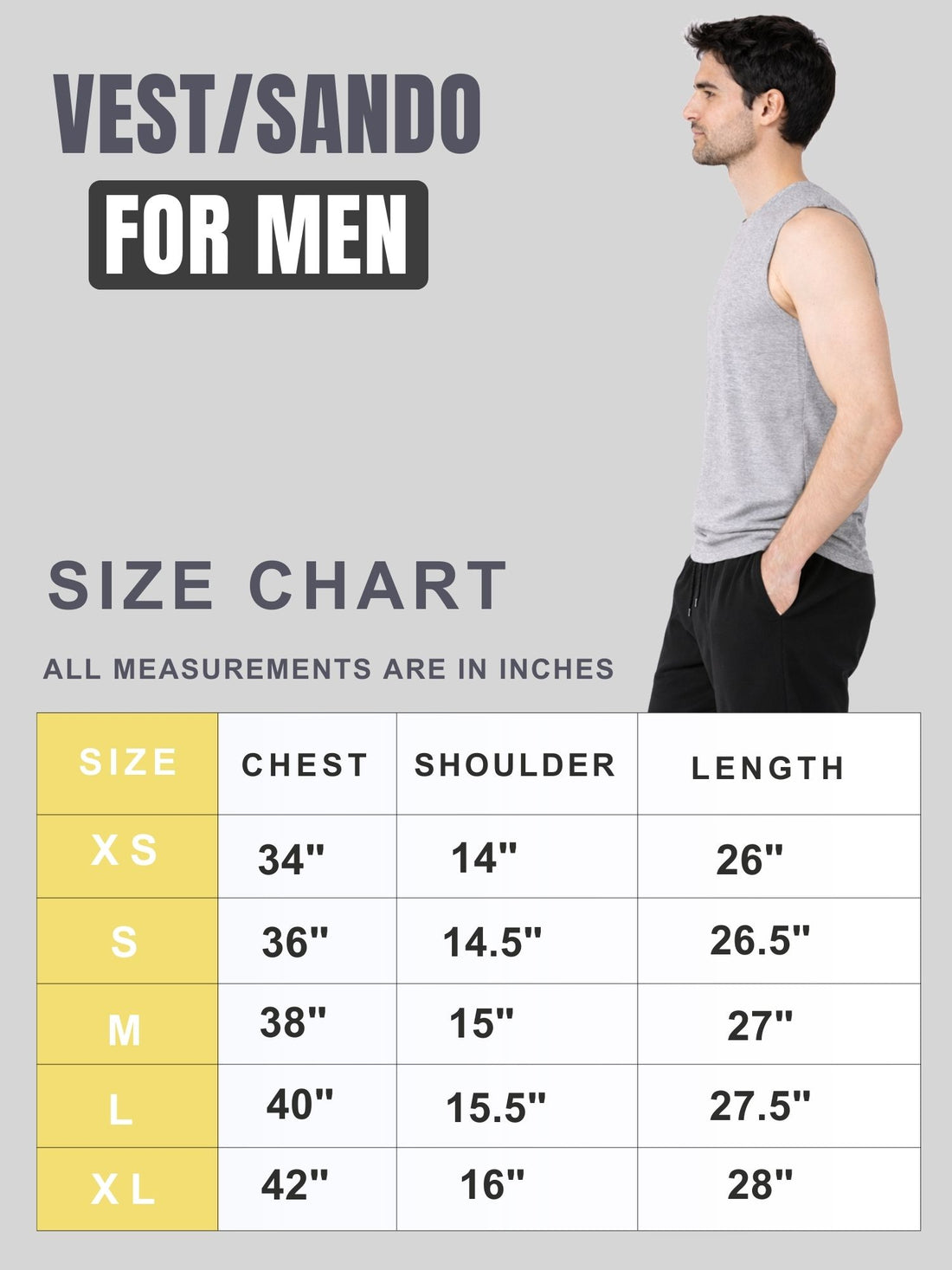 Faltu.co Men Cotton Gym Vest Breathable Sleeveless Sando