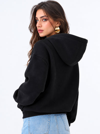 Women’s Plain Zipper Hooded Hoodie Stylish & Comfortable