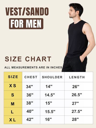 Faltu.co Pack of 3 Multicolour Men Cotton Gym Vest Breathable Sleeveless Sando