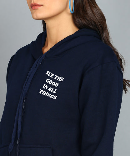 See the Good in All Things Zipper Hoodie for Women