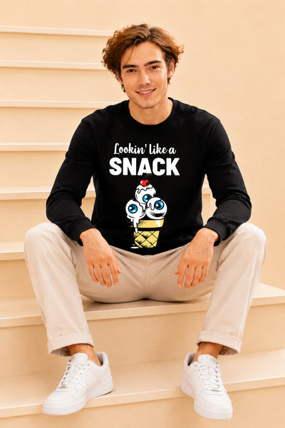 Looking Like A Snack Printed Men’s Full Sleeve Premium Pure Cotton Sweatshirt