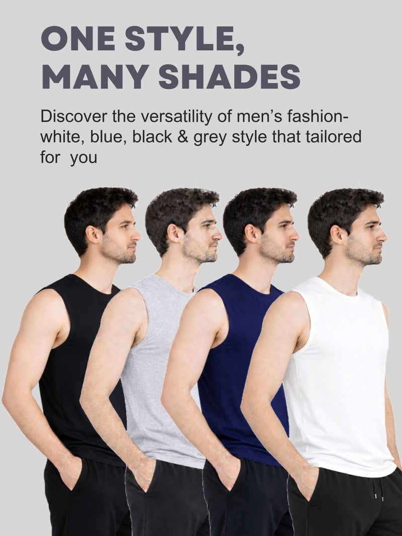 Faltu.co Men Cotton Gym Vest Breathable Sleeveless Sando