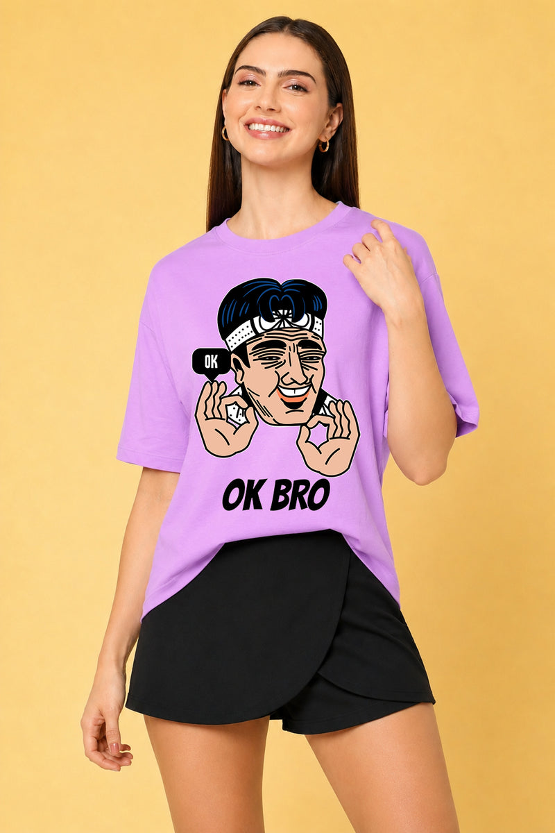 OK Bro Oversized Baggy Loose Fit T-Shirt