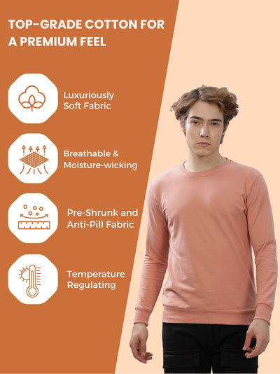 Men’s Solid Stylish Look Full Sleeve Premium Comfort Sweatshirt