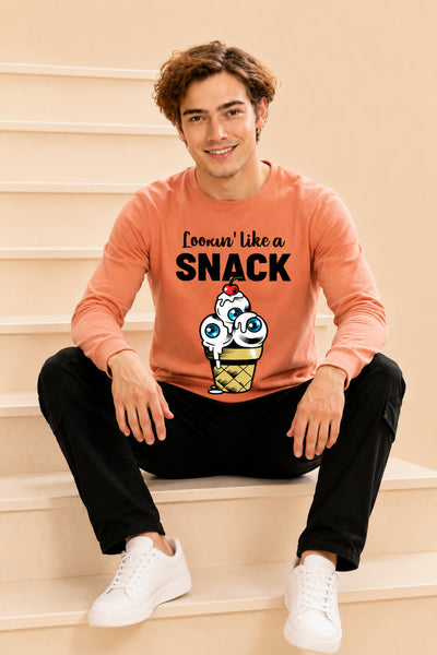 Looking Like A Snack Printed Men’s Full Sleeve Premium Pure Cotton Sweatshirt