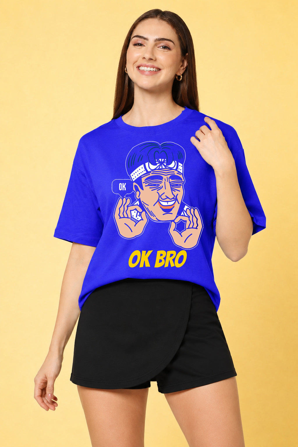 OK Bro Oversized Baggy Loose Fit T-Shirt